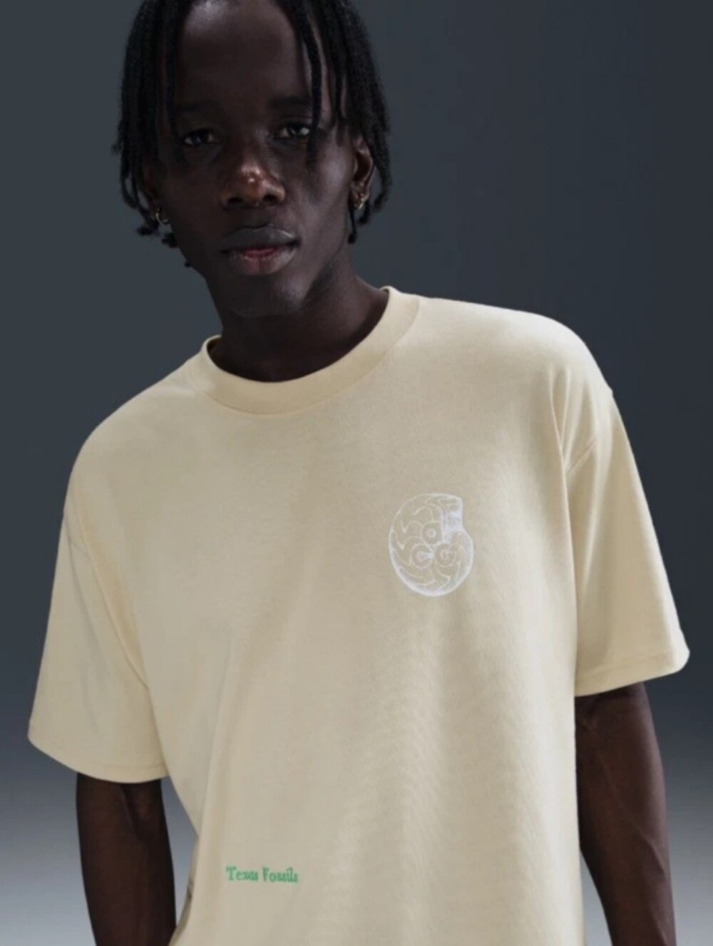 Nike ACG Dri-FIT Loose Fit Beige Texas Fossils Graphic T-Shirt Large HV1296-229
